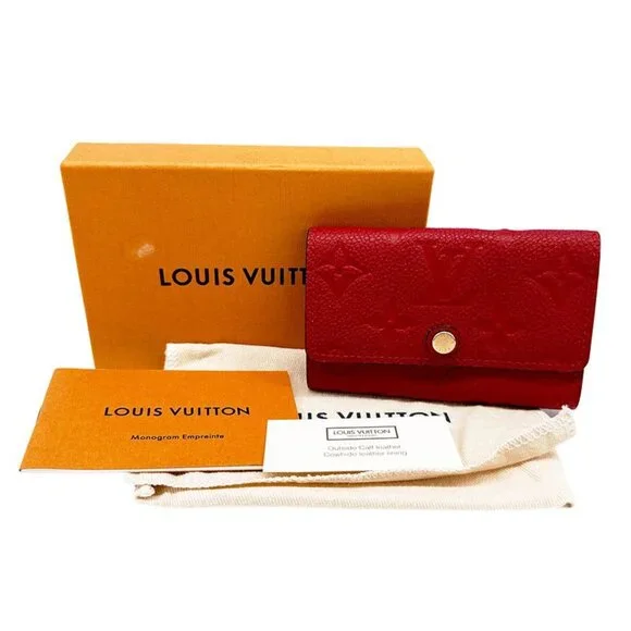 Louis Vuitton Key Case Monogram Empreinte Multicles 6 Scarlet Red Key Holder - Picture 5 of 10